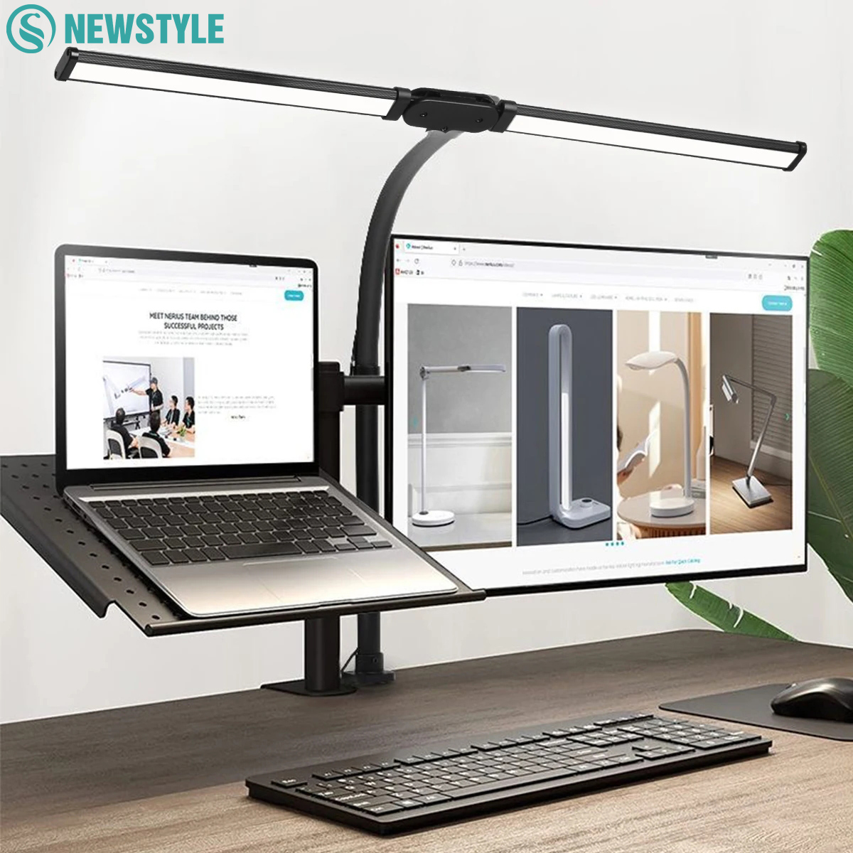 Office Technology - Eye-care LED Clip Metal Desk Lamp