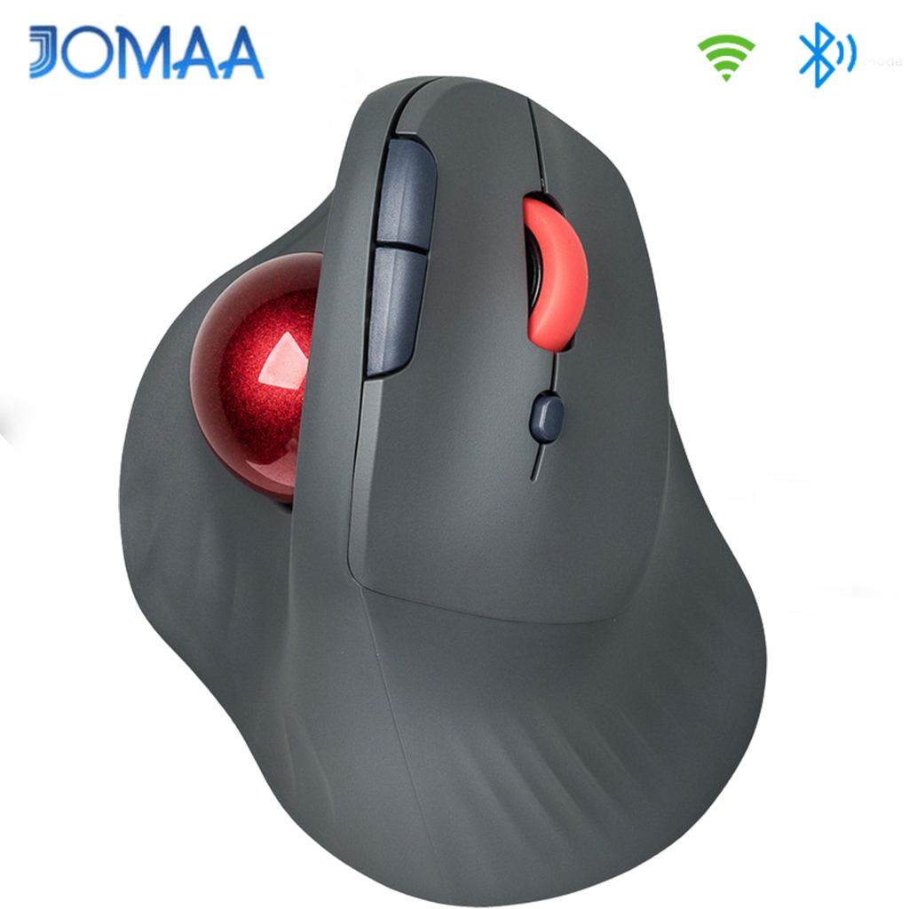 Ergonomic Mouse Vertical - JOMAA Bluetooth + 2.4G Wireless Trackball