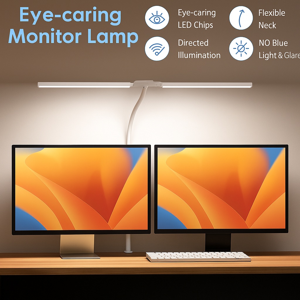 Office Technology - Double Single Head Led Clip Desk