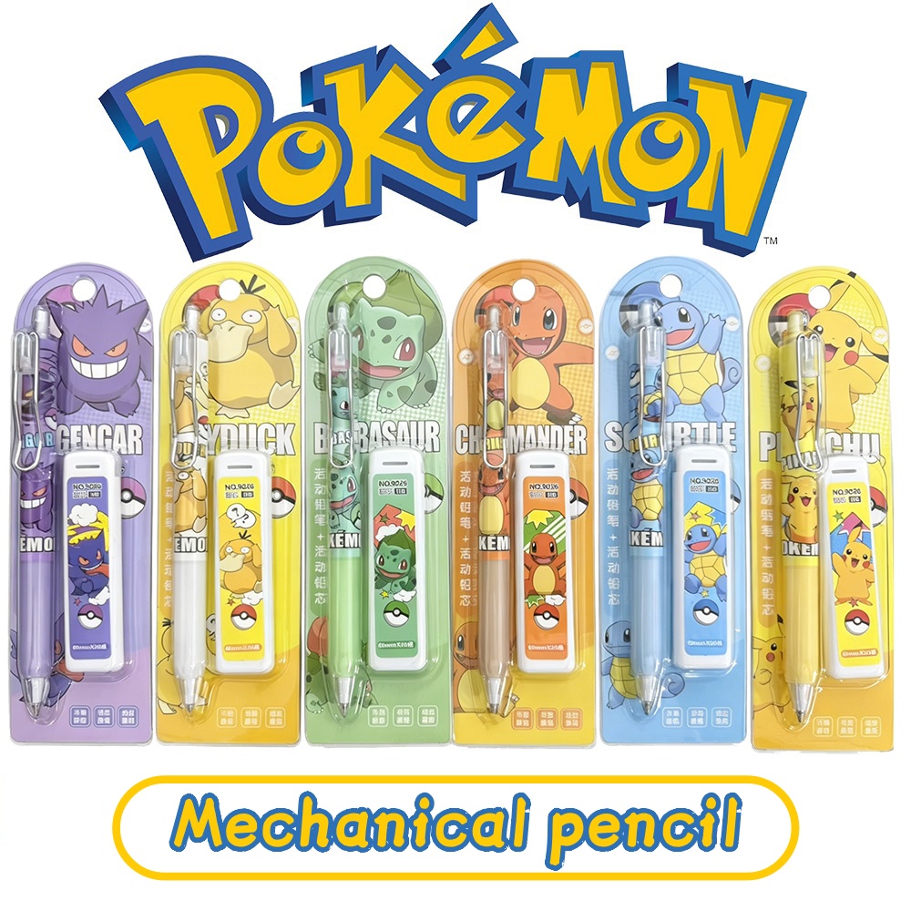 Office Tech Accessories - Pokemon Pikachu Mechanical Pencil Set Cartoon