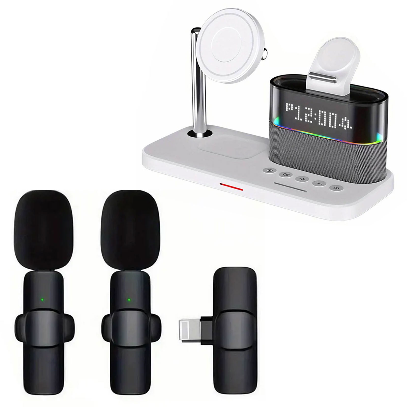 Office Tech Typing - Magnetic Wireless Charging Station, Compact for
