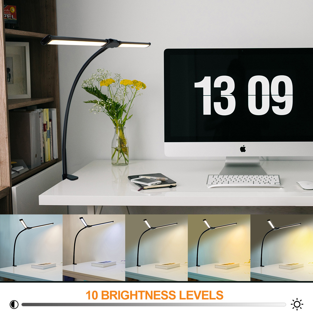 Eye-care LED Clip Metal Desk L - đánh giá và giá Office Technology