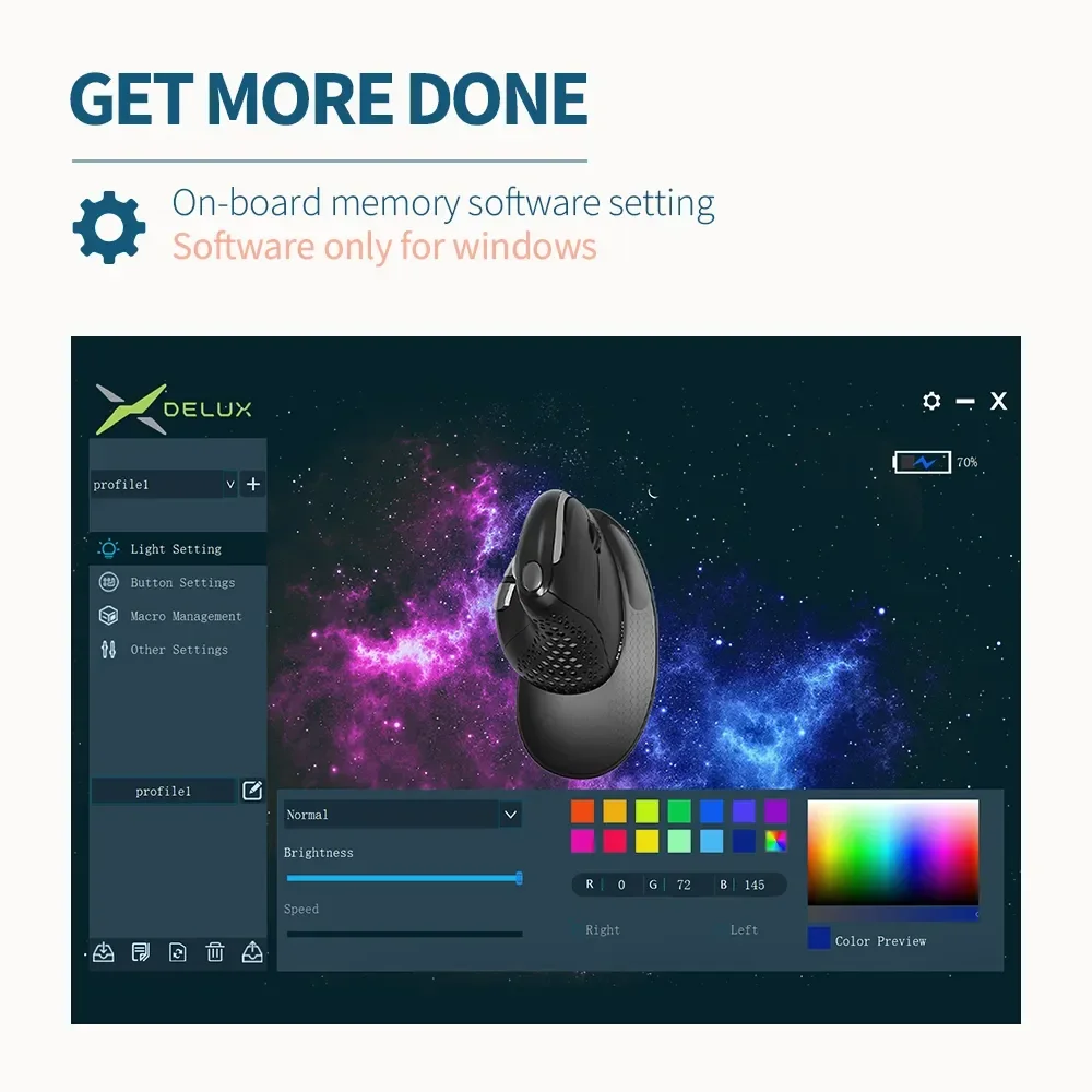 Delux M618XSD Seeker Ergonomic - đánh giá và giá Ergonomic Mouse Vertical
