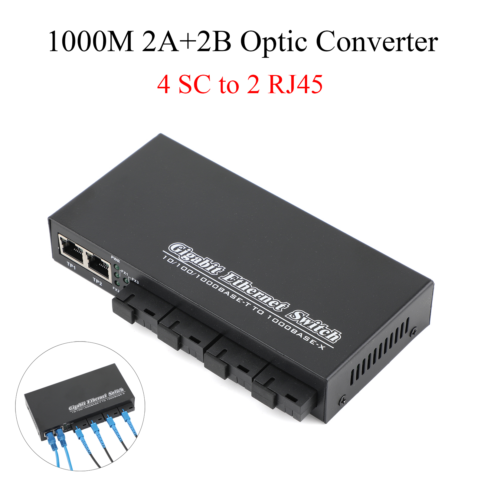 1000M 4 SC to 2 RJ45 Gigabit O - đánh giá và giá Power Over Ethernet
