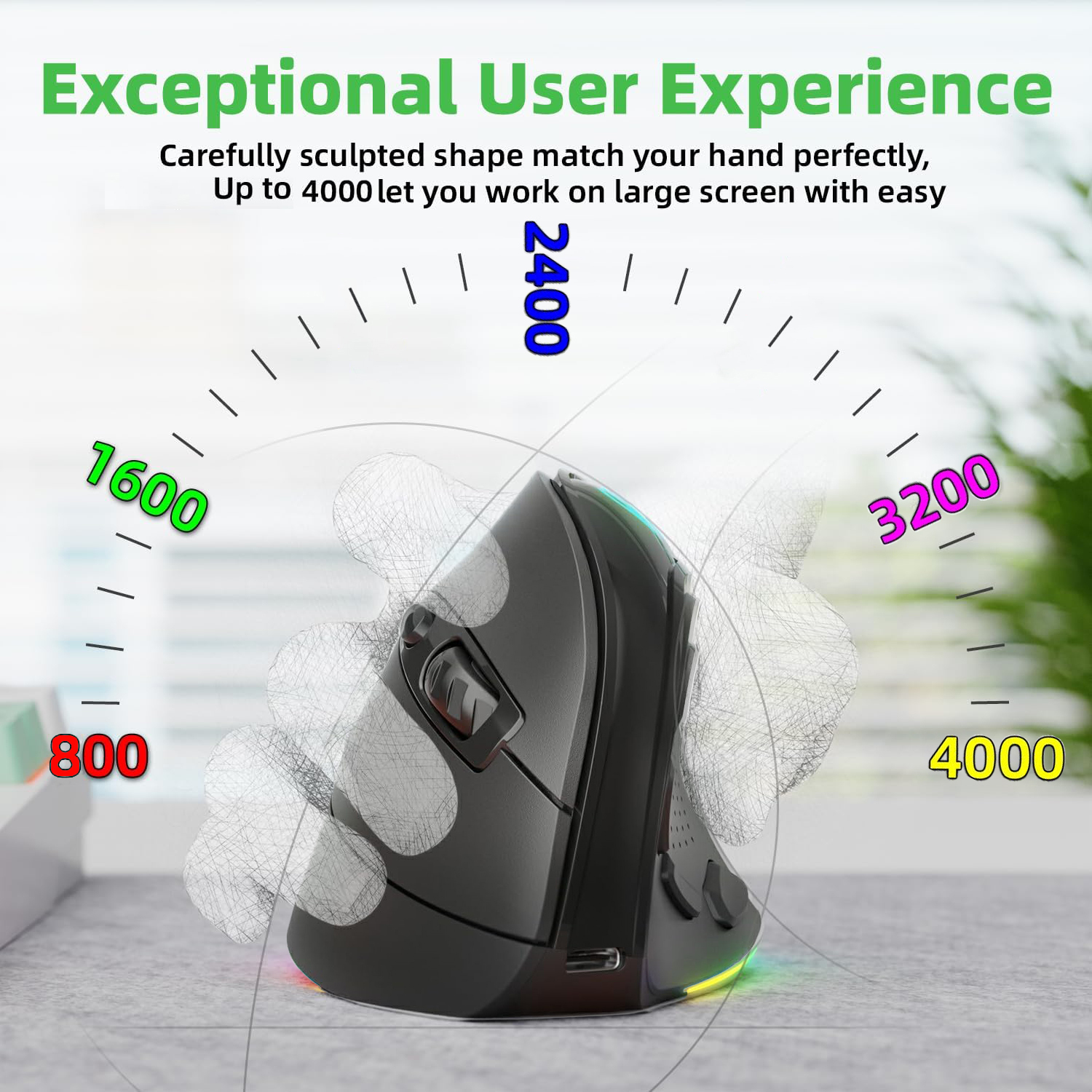 2.4G Dual Modes Ergonomic Vert - đánh giá và giá Ergonomic Mouse Vertical
