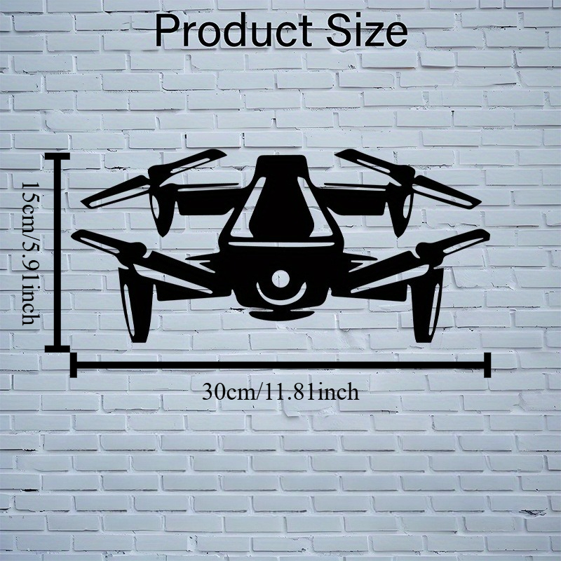 Drone Silhouette Metal Wall Ar - đánh giá và giá Office Tech Decor
