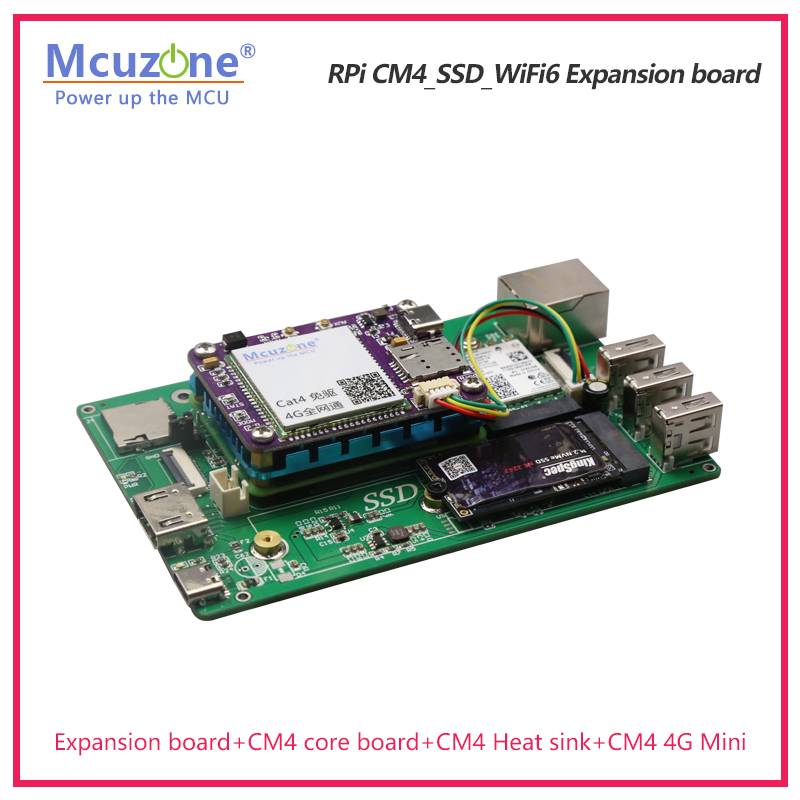 RPi CM4_SSD_WiFi6 Expansion bo - đánh giá và giá Raspberry Pi Keyboard