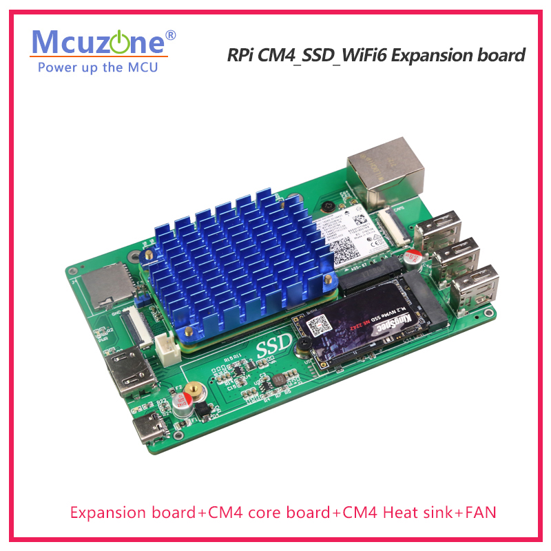 RPi CM4_SSD_WiFi6 Expansion bo - đánh giá và giá Raspberry Pi Keyboard