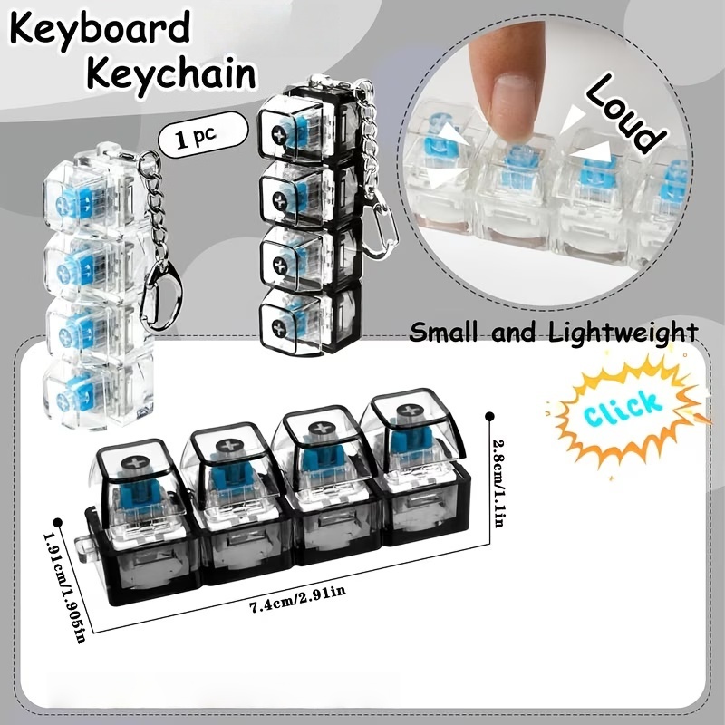 1PC Light Up Keyboard Keychain - đánh giá và giá Office Tech Accessories