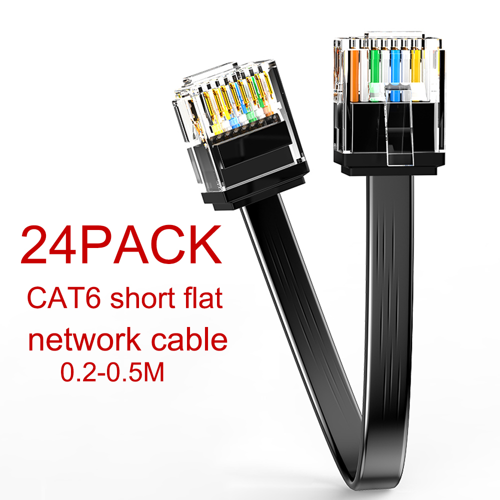Cat6 24 Pack Short Flat Cat6 E - đánh giá và giá Power Over Ethernet