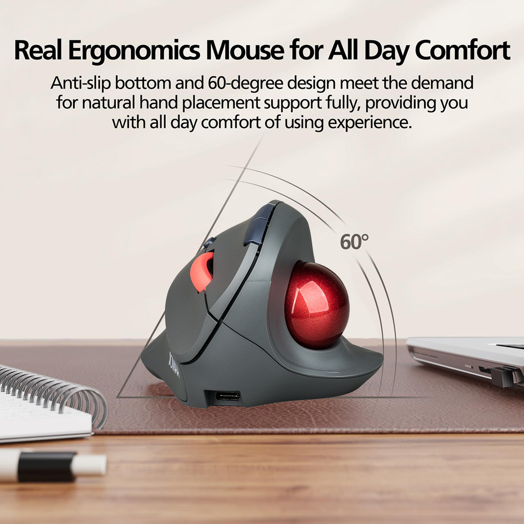 JOMAA Bluetooth + 2.4G Wireles - đánh giá và giá Ergonomic Mouse Vertical