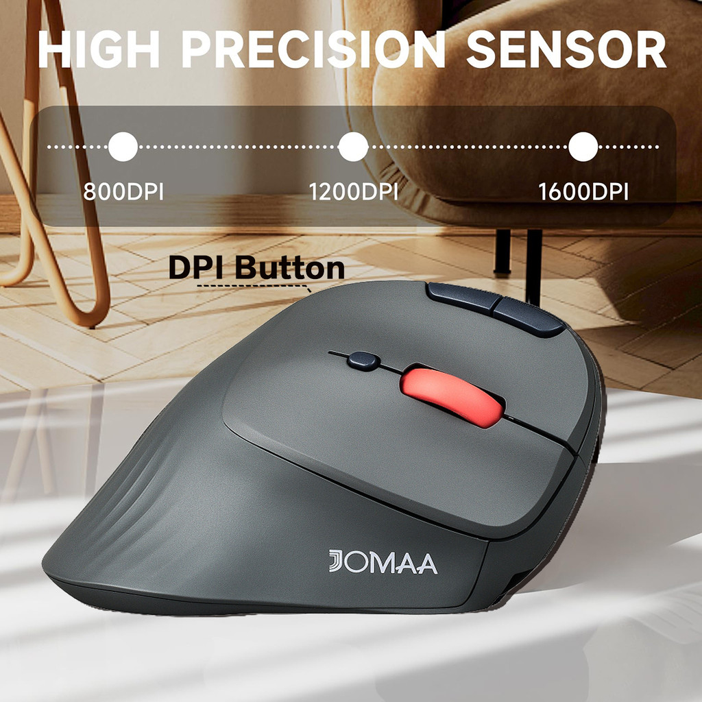 JOMAA Bluetooth + 2.4G Wireles - đánh giá và giá Ergonomic Mouse Vertical