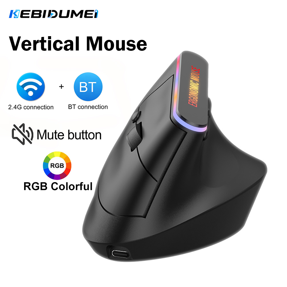 KEBIDUMEI Vertical Mouse Bluet - đánh giá và giá Ergonomic Mouse Vertical