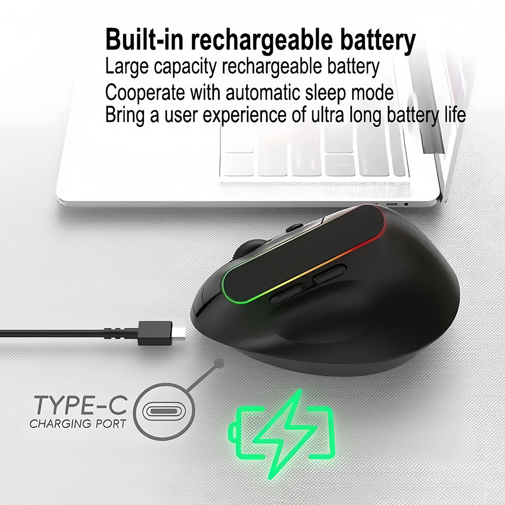KEBIDUMEI Vertical Mouse Bluet - đánh giá và giá Ergonomic Mouse Vertical