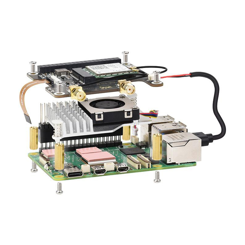 PCIe To M.2 E KEY HAT+ Board C - đánh giá và giá Raspberry Pi Keyboard