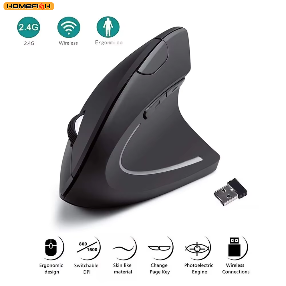 HOMEFISH Vertical Mouse Ergono - đánh giá và giá Ergonomic Mouse Vertical