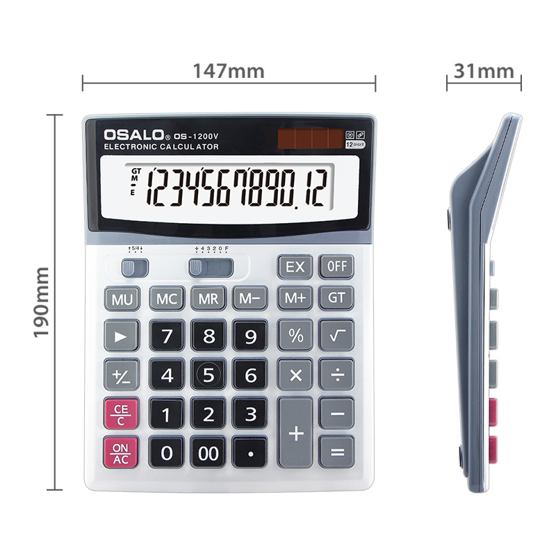 Solar Calculator ABS Plastic O - đánh giá và giá Office Technology
