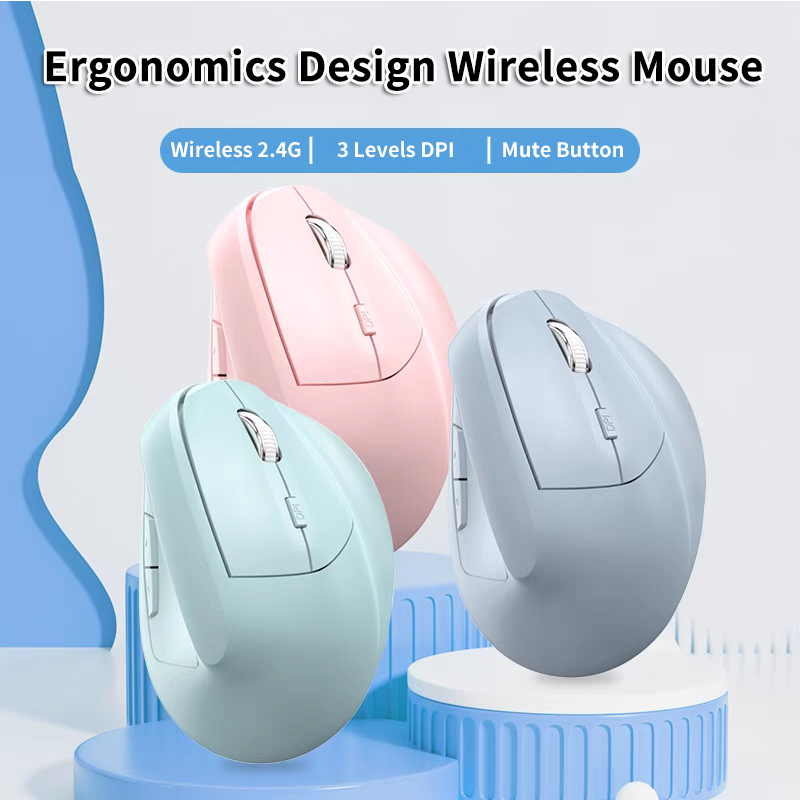 Wireless 2.4G Vertical Mouse E - đánh giá và giá Ergonomic Mouse Vertical