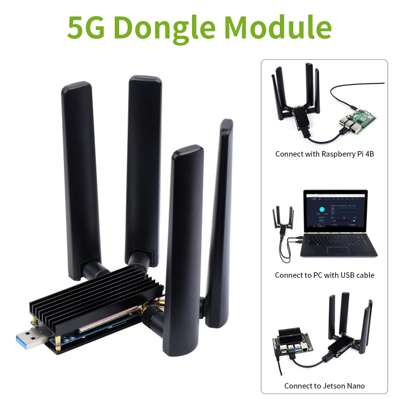 5G Dongle Module USB 3.1 to M. - đánh giá và giá Raspberry Pi Keyboard