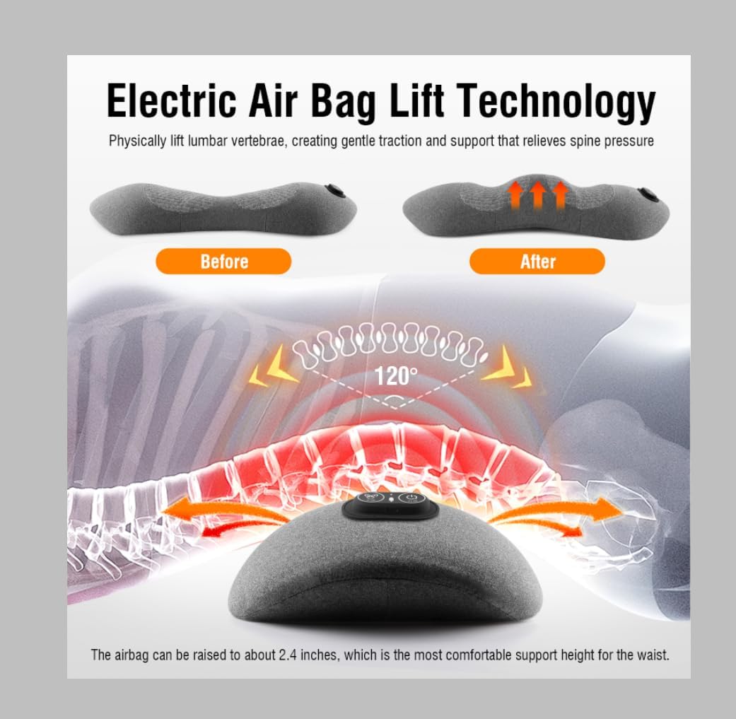 Electric Lumbar Support Pillow - đánh giá và giá Office Technology