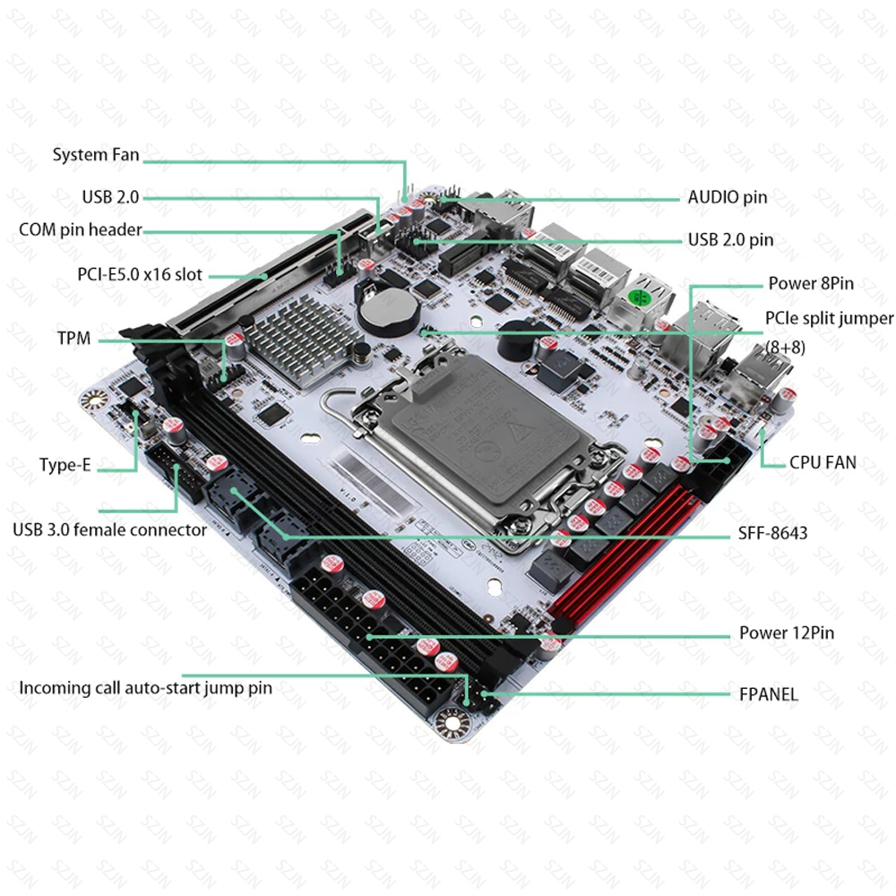Q670 ITX NAS Motherboard Kit,  - đánh giá và giá Office Tech Typing