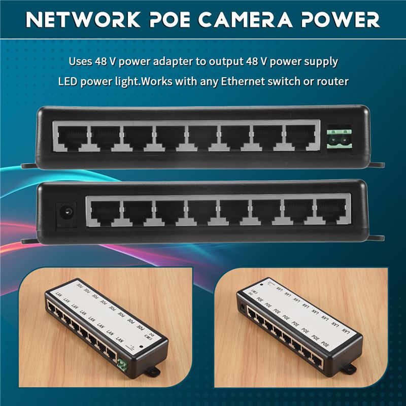 B03B-8 Ports Poe Injector Poe  - đánh giá và giá Power Over Ethernet
